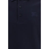 Blue Cotton Polo Shirt