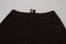 Brown Cashmere Trousers Bottoms Drawstring Pants