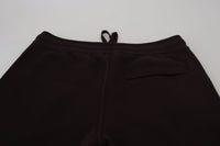 Brown Cashmere Trousers Bottoms Drawstring Pants