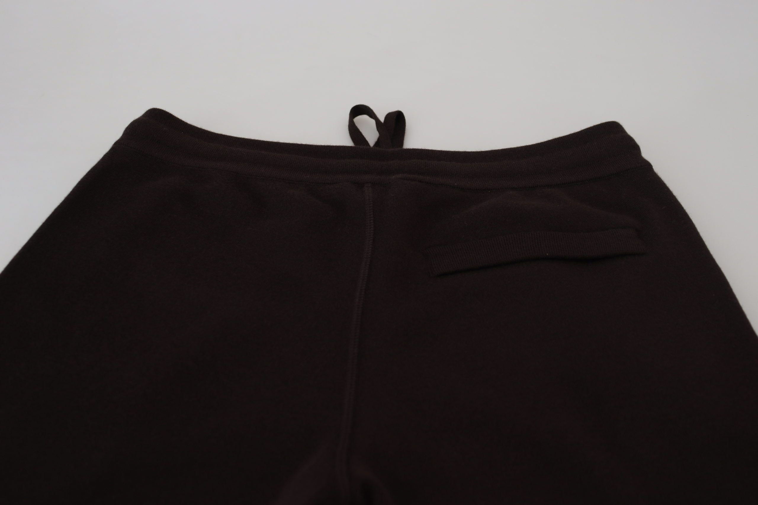 Brown Cashmere Trousers Bottoms Drawstring Pants
