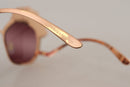 Pink Gold Rose Sequin Embroidery DG2202 Sunglasses