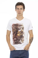 White Cotton Men's T-Shirt