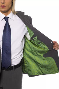 Gray Wool Men's Blazer