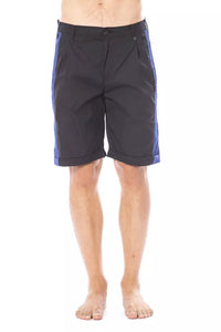 Black Cotton Men's Casual Short