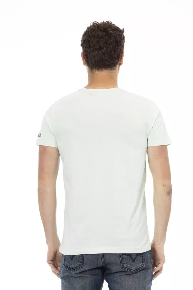 "Light Blue Cotton Men's T-Shirt"
