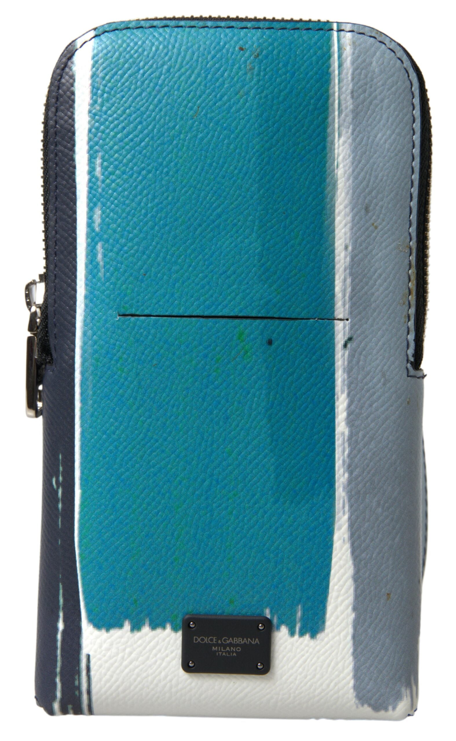 Blue Leather Purse Crossbody Sling Phone Bag Unisex