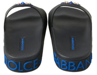 Black Slides Sandals Beach Saint Barth Shoes