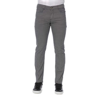 Gray Cotton Men's Pants