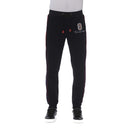 Black Cotton Men Sports Pants