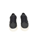 Blue Cowhide Men Sneaker