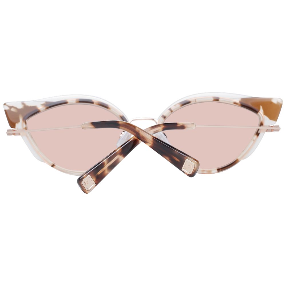Brown Metal & Plastic Sunglasses