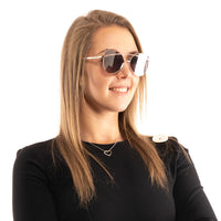 Rose Gold Metal Sunglasses