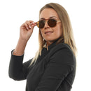 Gold Metal & Plastic Sunglasses
