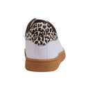 Beige Leather Low Top Sneakers