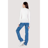 White Cotton Sweatshirt