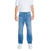 Blue Cotton Relaxed Fit Jeans