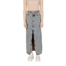 Blue Cotton Long Skirt
