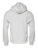 White Caesar Cotton Hooded Pullover Sweater