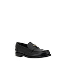 Black Calf Leather Bos Taurus Slip-On Loafers