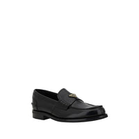 Black Calf Leather Bos Taurus Slip-On Loafers