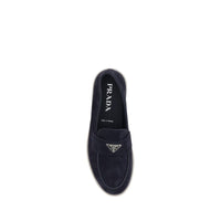 Blue Rubber Slip-On Loafers