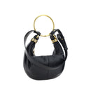Black Calf Leather Bos Taurus Handbag
