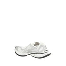 White Polyethylene Athletic Sneakers