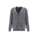 Gray Cotton Cardigan