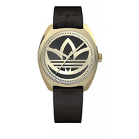 Black Leather Dress Watch