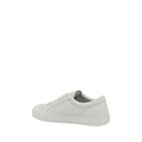 White Calf Leather Bos Taurus Athletic Sneakers