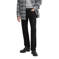 Black Cotton Relaxed Fit Jeans