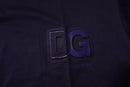 Navy Blue DG Logo Cotton Crew Neck T-shirt