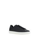 Black Rubber Low Top Sneakers