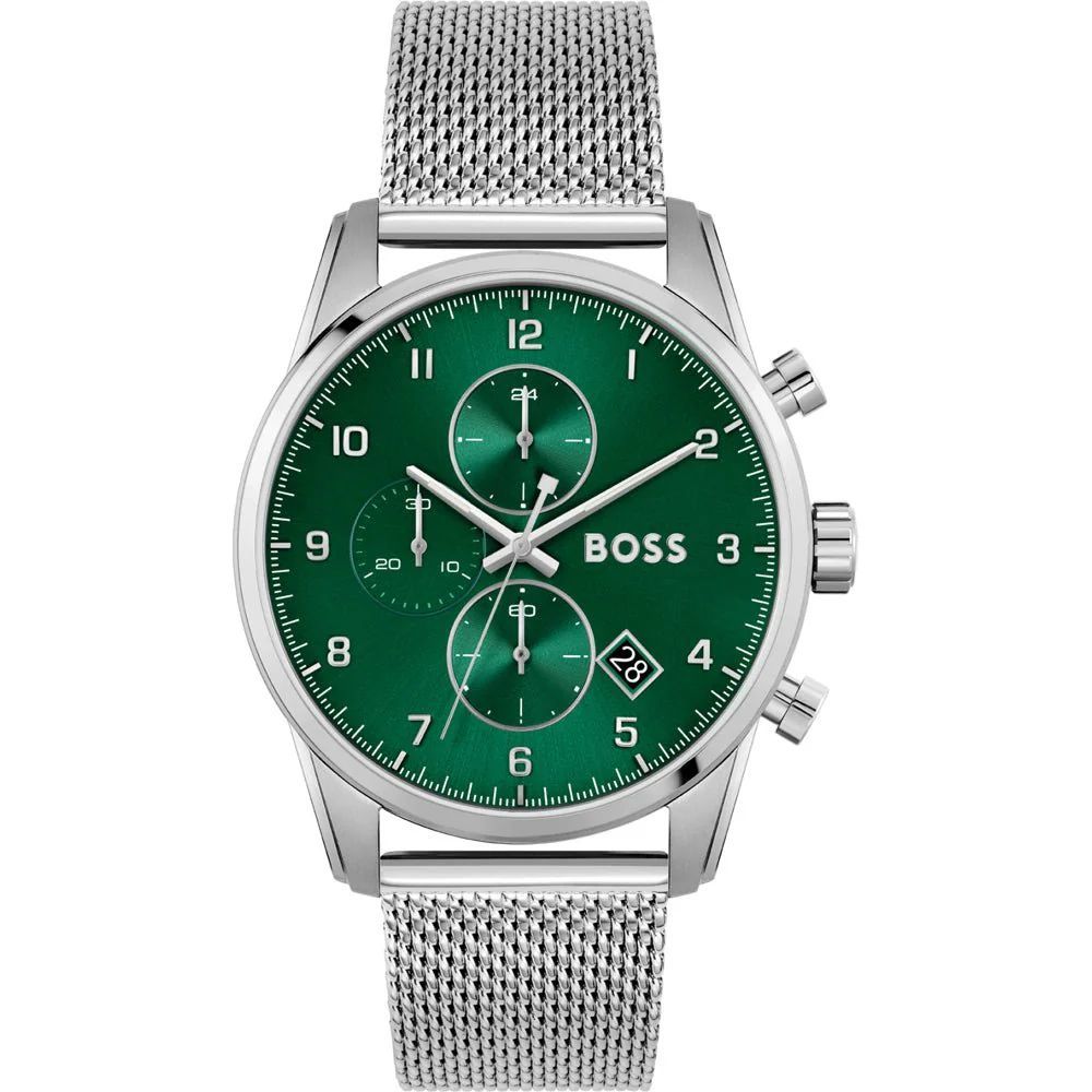 Silver Stainless Steel Dress Watch
