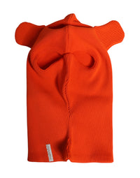 Orange Cotton Whole Head Wrap Balaclava Hat