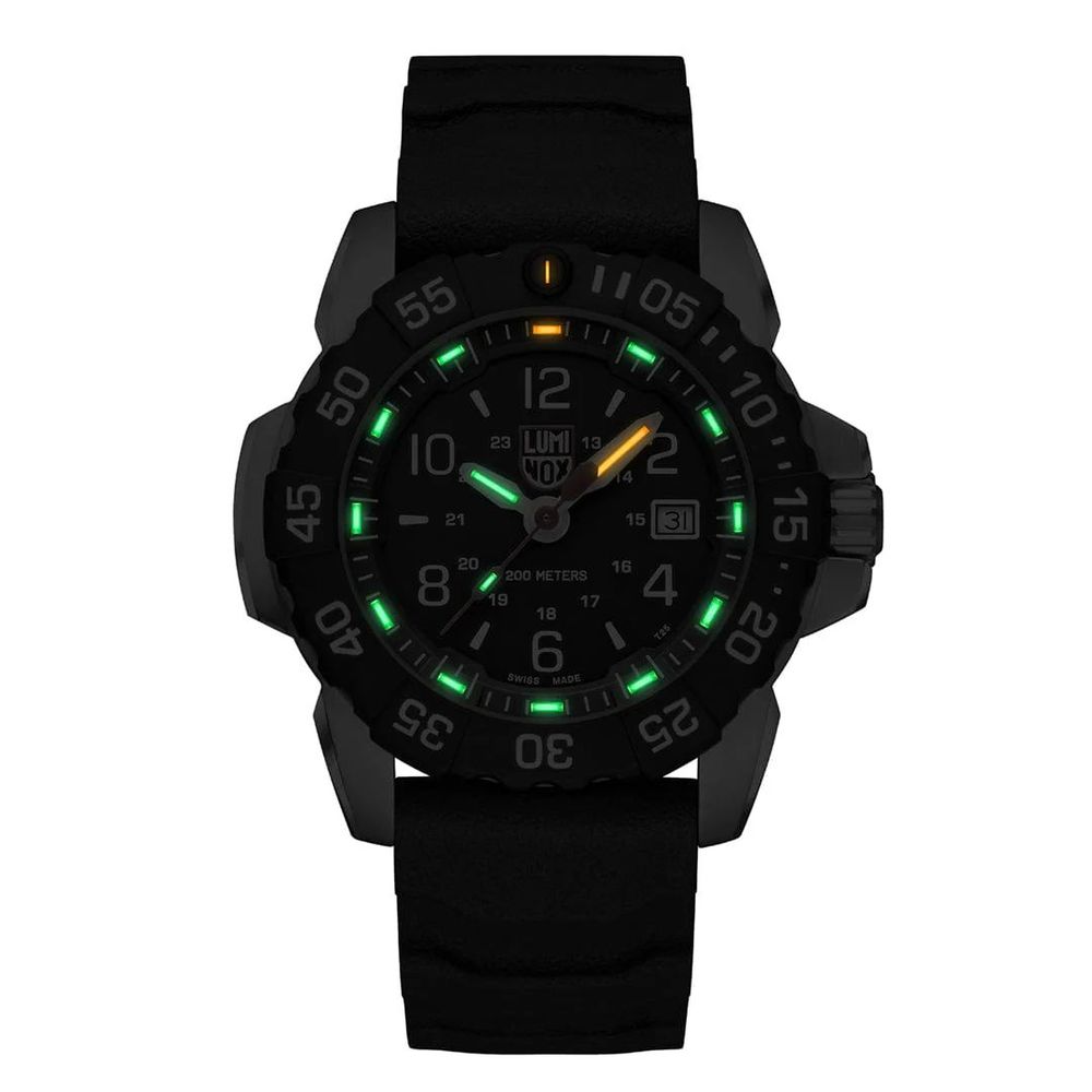Black Rubber Sport Watch
