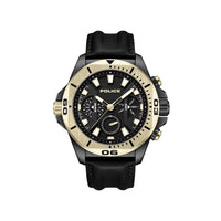 Black Artificial Leather Dress Watch