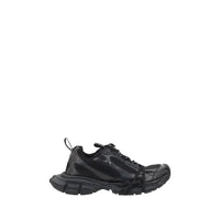 Black Polyester Athletic Sneakers
