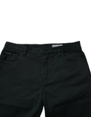 Dark Green Cotton Loose Men Denim Jeans