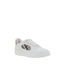 White Calf Leather Bos Taurus Low Top Sneakers