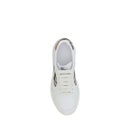 White Calf Leather Bos Taurus Low Top Sneakers