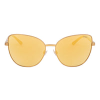 Brown Metal Sunglasses