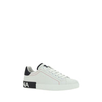 White Calf Leather Bos Taurus Low Top Sneakers