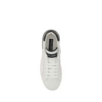 White Calf Leather Bos Taurus Low Top Sneakers