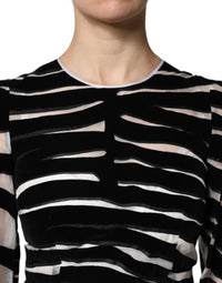 Black White Zebra A-line Sheath Mini Dress
