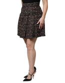 Multicolor High Waist Tartan Tweed Mini Skirt