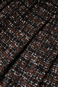 Multicolor High Waist Tartan Tweed Mini Skirt