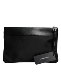 Multicolor Leopard Jacquard Print Logo Plaque Pouch Bag