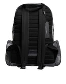 Gray Cotton Camouflage Logo Plaque Backpack Bag