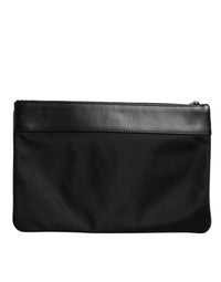 Multicolor Leopard Jacquard Print Logo Plaque Pouch Bag